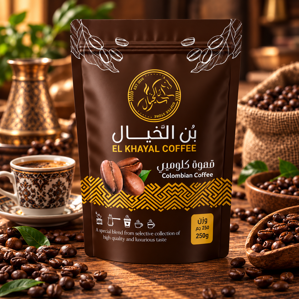قهوة كولومبية فاخرة